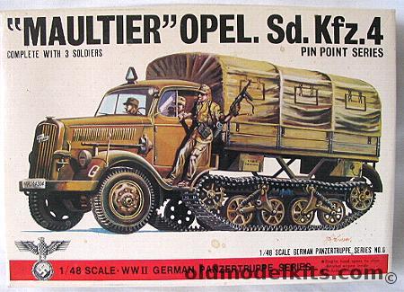 Bandai 1/48 Maultier Opel Sd. Kfz.4, 8226-250 plastic model kit